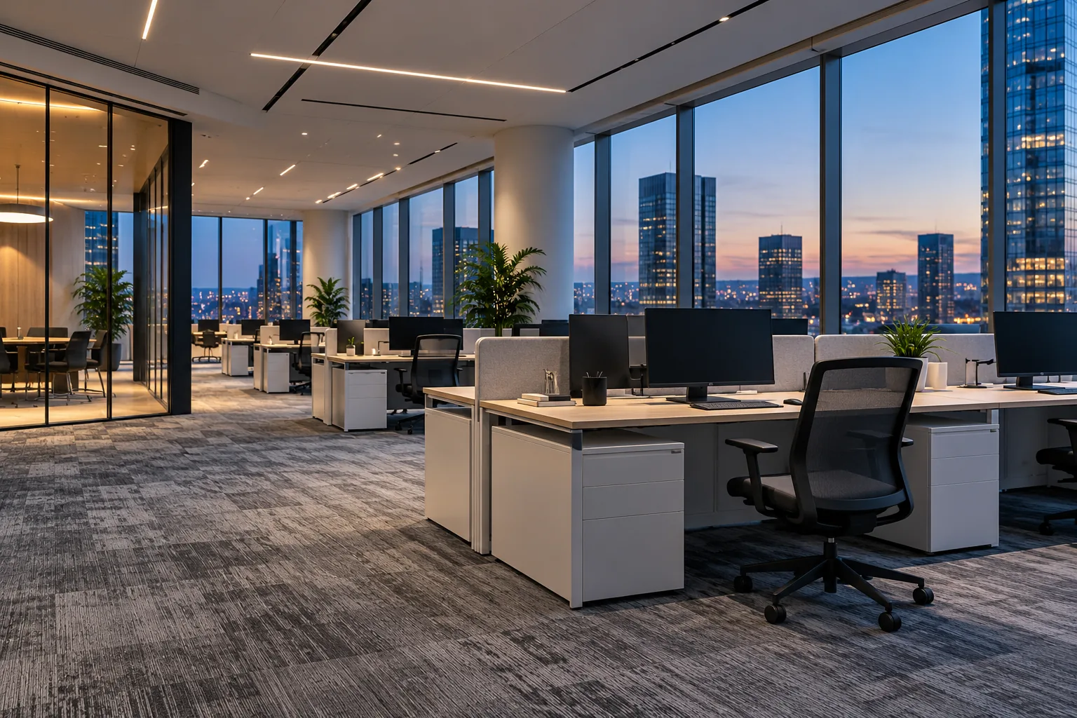 Janitorial services for a commercial property